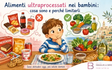 Alimenti ultraprocessati nei bambini: l’allarme della pediatria nutrizionistica