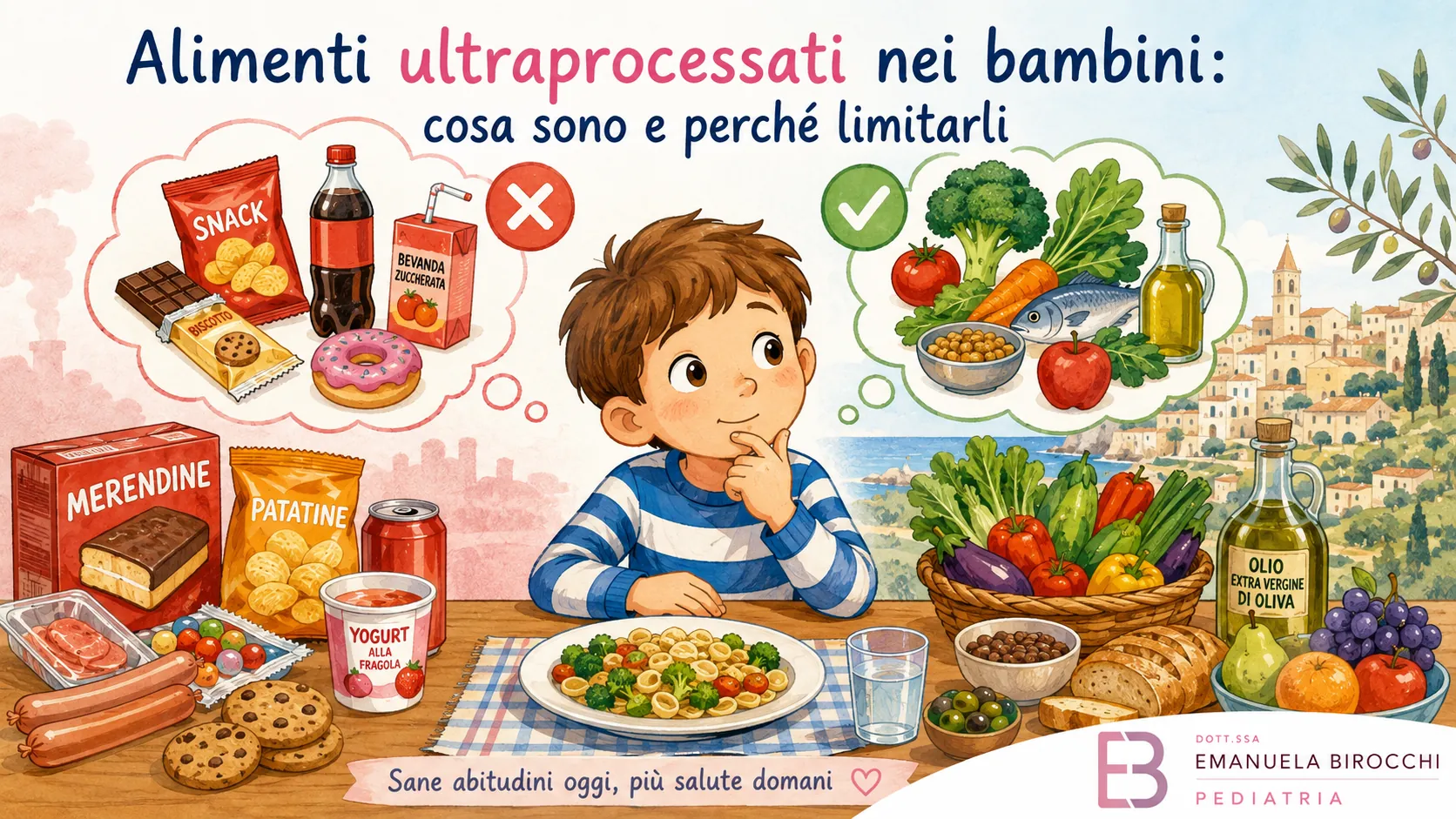 Alimenti ultraprocessati nei bambini: l’allarme della pediatria nutrizionistica