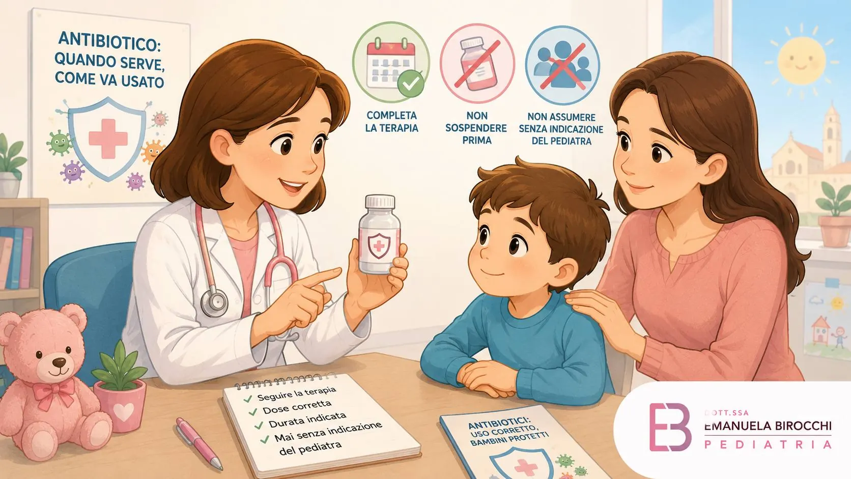 Antibiotici e bambini: perché non vanno sospesi prima dei giorni previsti e perché non vanno assunti senza indicazione del pediatra
