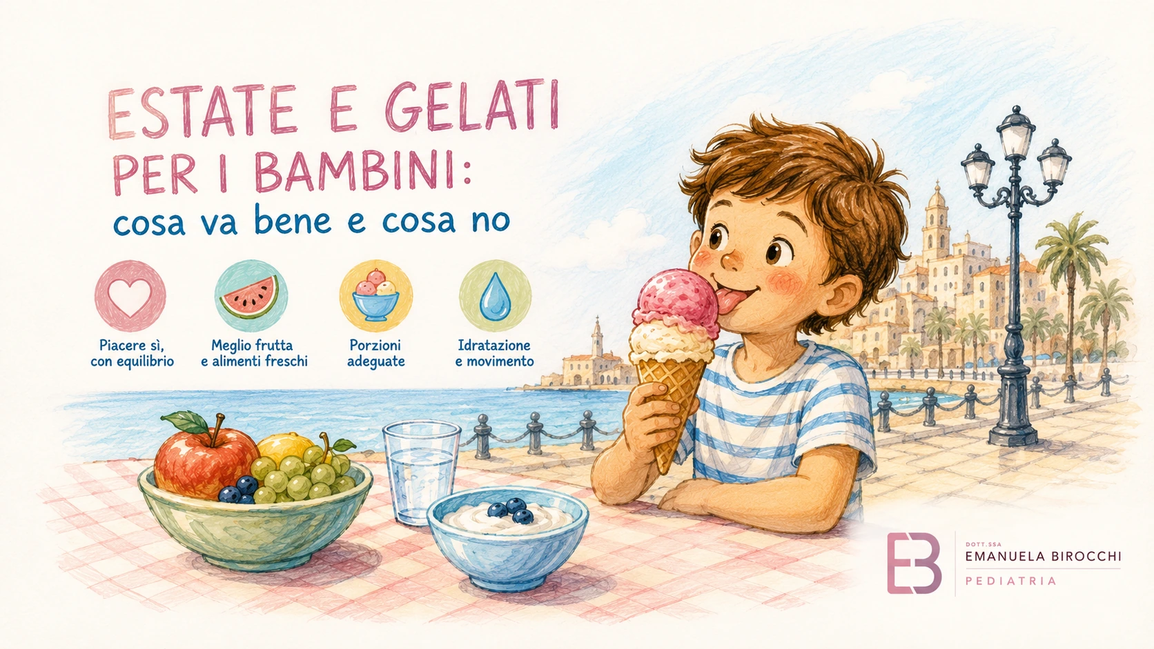 Estate e gelati per i bambini: cosa va bene e cosa no secondo la pediatria