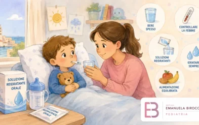 Febbre e disidratazione nei bambini: l’importanza delle soluzioni reidratanti secondo la pediatria moderna