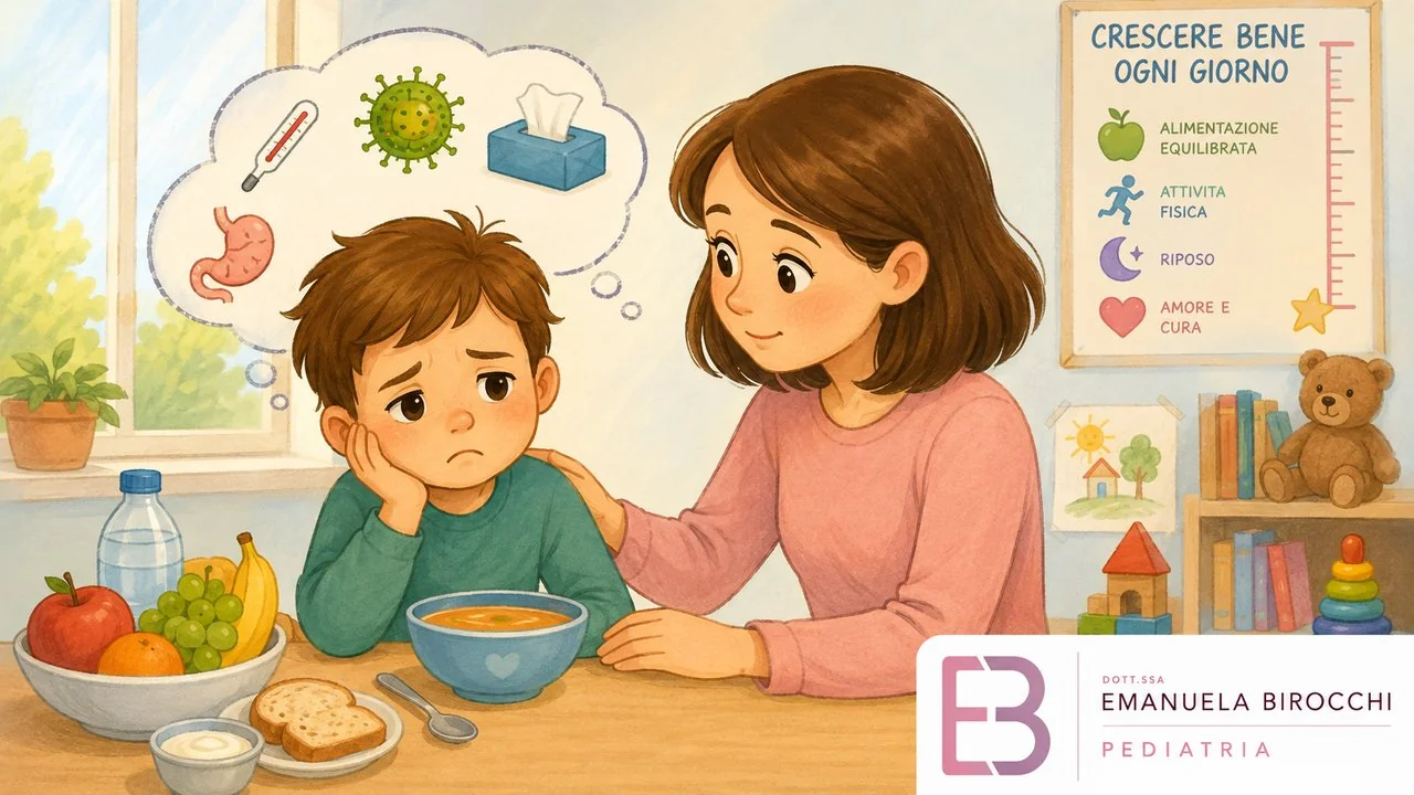 Infezioni, malattie e perdita di peso nei bambini: quando preoccuparsi? Il consiglio della pediatria