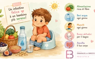 Stitichezza nei bambini: alimentazione, acqua e buone abitudini. Cosa consiglia la pediatria